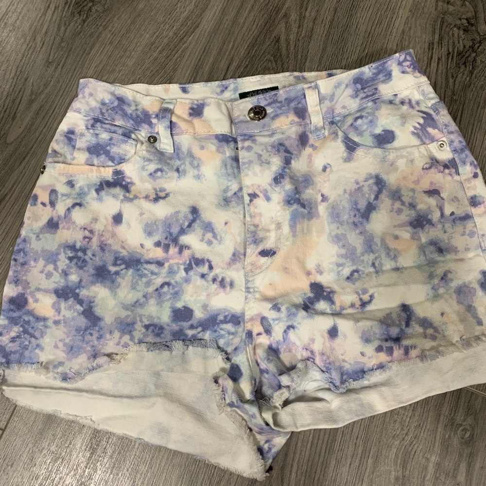 WILD FABLE Women's High Waist Tie Dye Raw Hem Shorts Size 8
